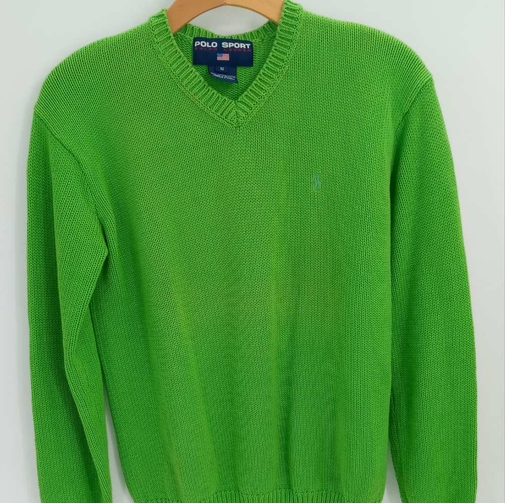 Polo Sport Knit V-Neck Pullover Sweater